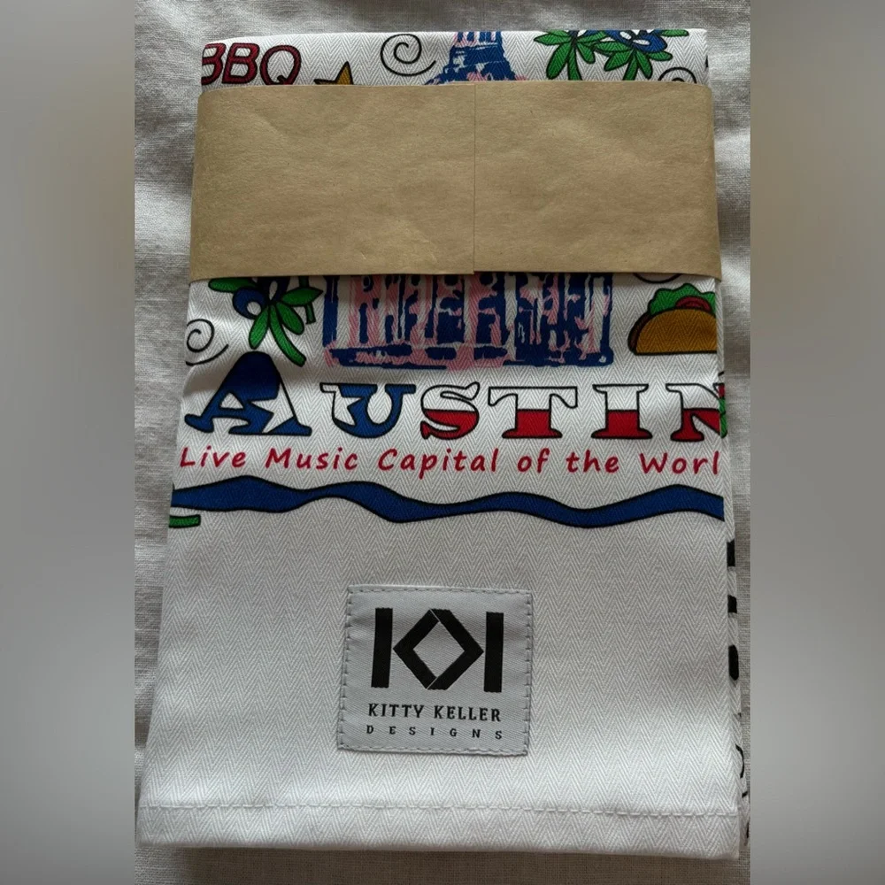 Kitty Keller Designs Cotton tea towel